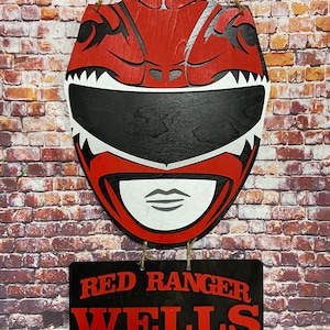 Power ranger door hanger