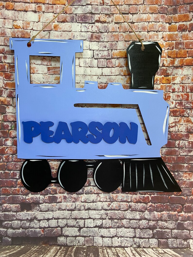 Train Hospital Baby Door Hanger Etsy