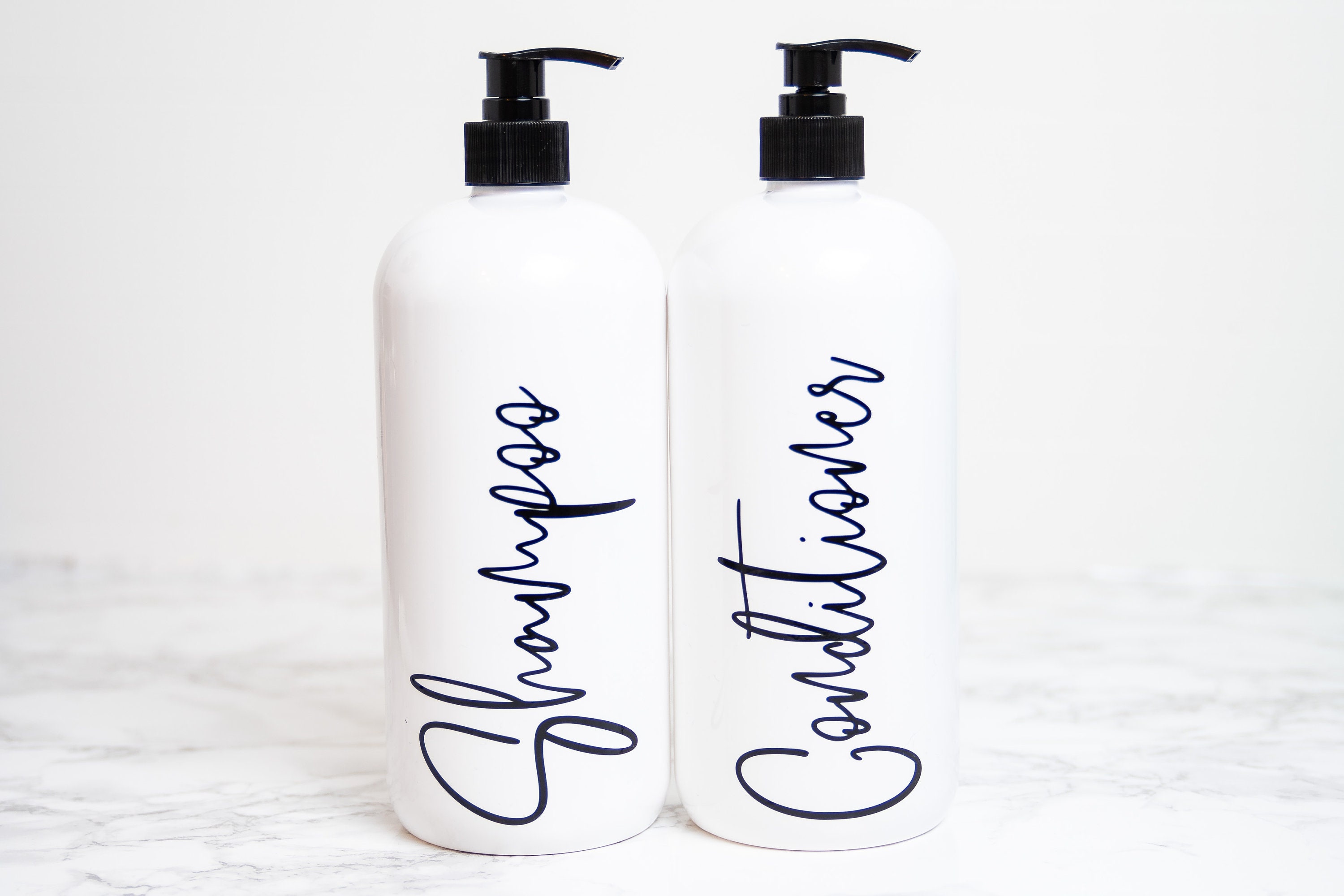 Shampoo Bottle 32 Oz Custom Dispenser Shower Dispenser Set Etsy