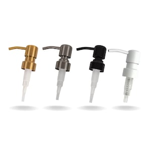 Replacement Soap Pump For Lotion or Soap Dispenser: 304 Stainless Steel Gold, Silver & Black