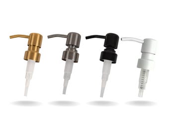 Replacement Soap Pump For Lotion or Soap Dispenser: 304 Stainless Steel Gold, Silver & Black