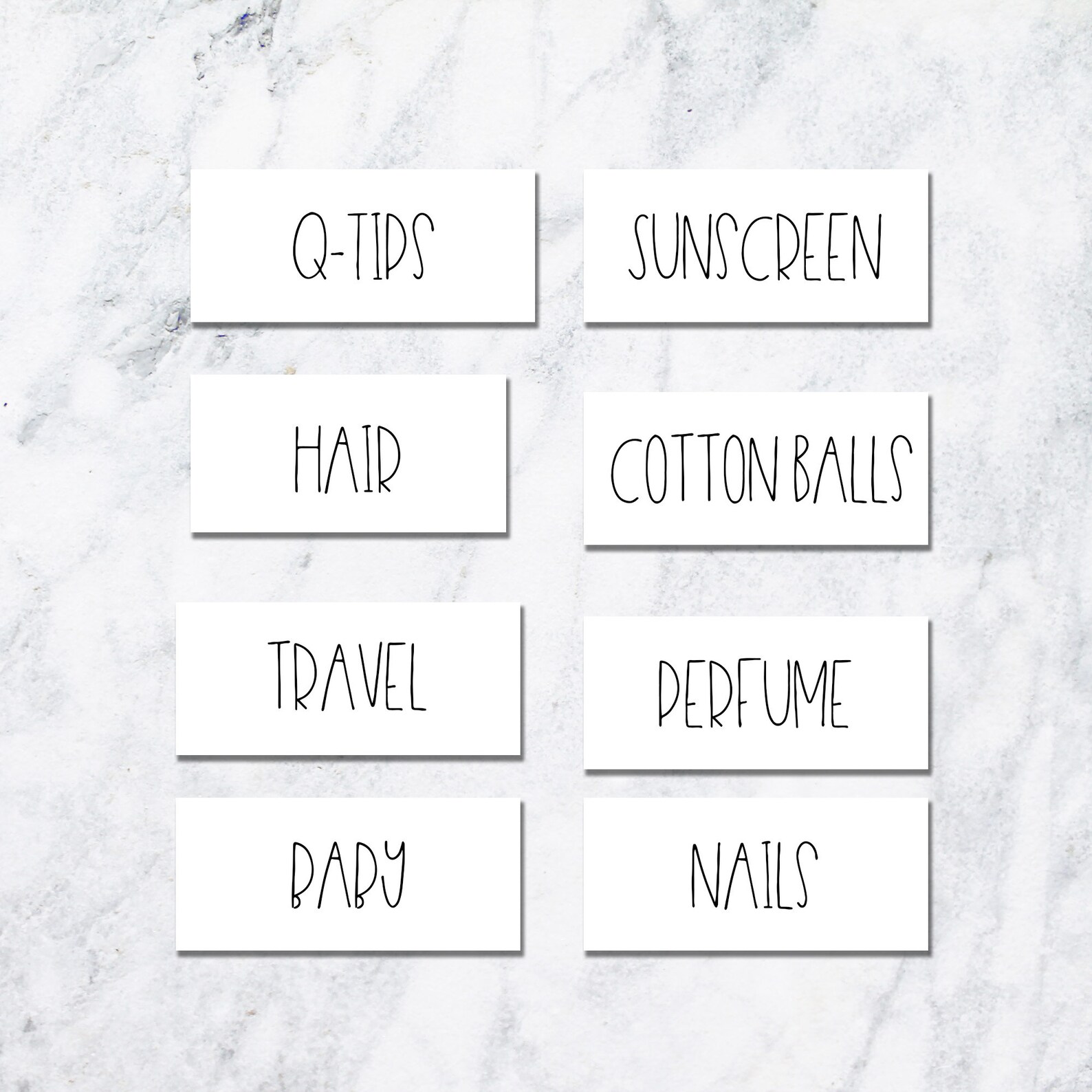 Bathroom Organization Labels Custom Labels for Bathroom Etsy