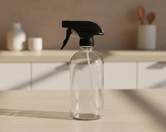 Vaporisateur en verre rechargeable : 16 oz en verre ambré ou transparent