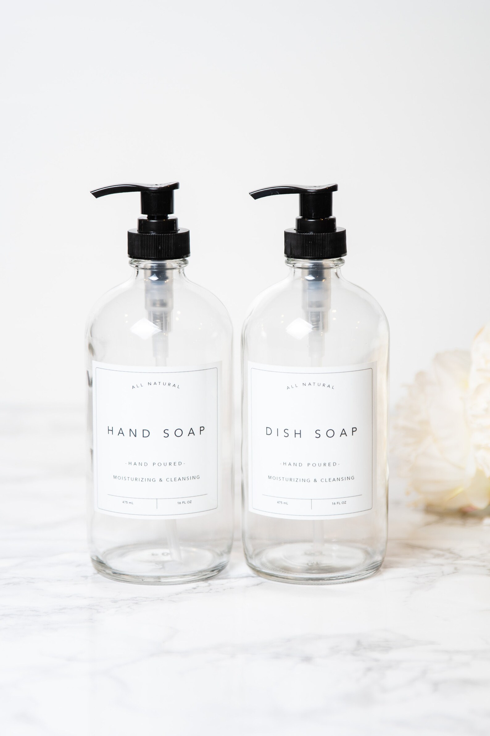 Apothecary Soap Dispenser Glass Clear Glass Soap Dispenser Etsy