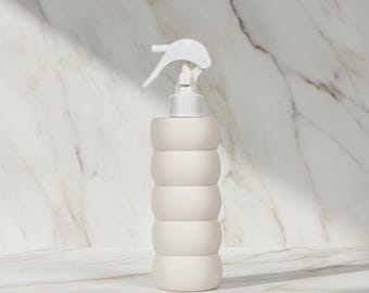 Spray Bottle Covers: Matte White Modern Minimalist Bathroom Decor & Organization