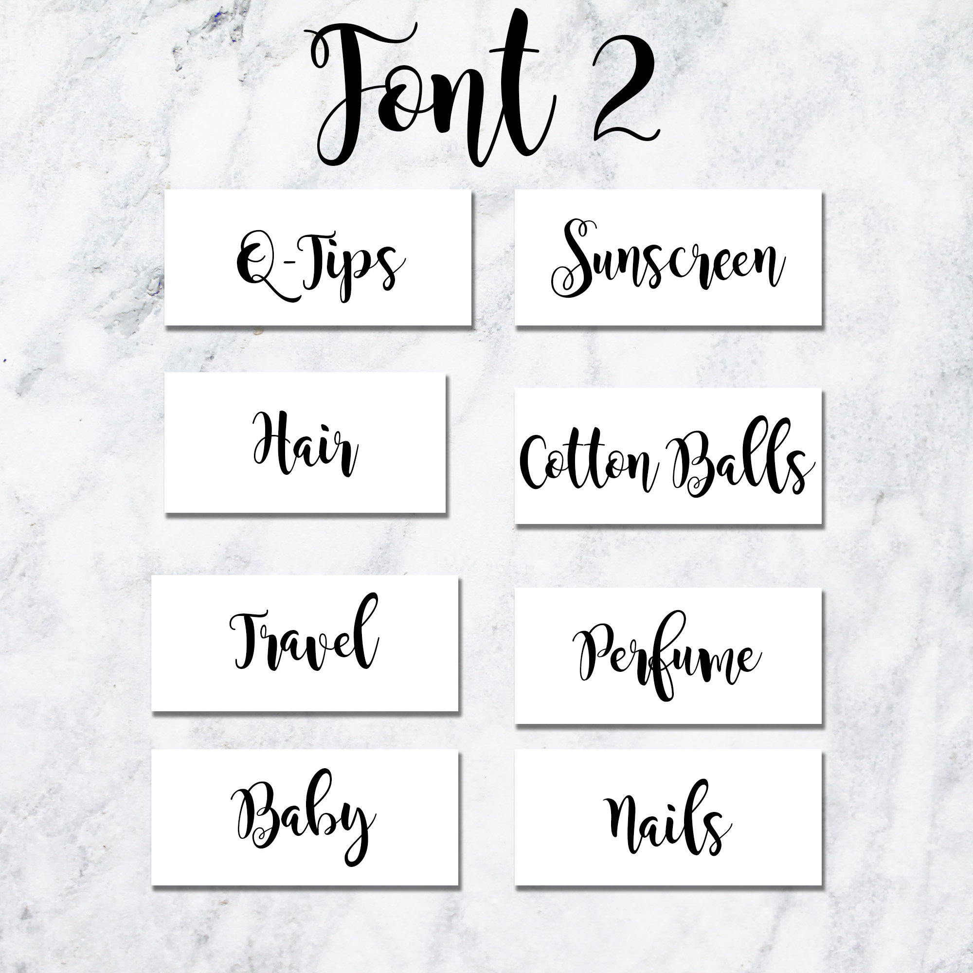 Bathroom Organization Labels Custom Labels for Bathroom Etsy