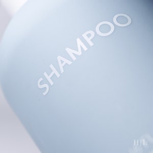 Rectangular Shampoo Blue Matte Blue Shampoo Conditioner Bottles: Multiple Pump Options, Blue ...