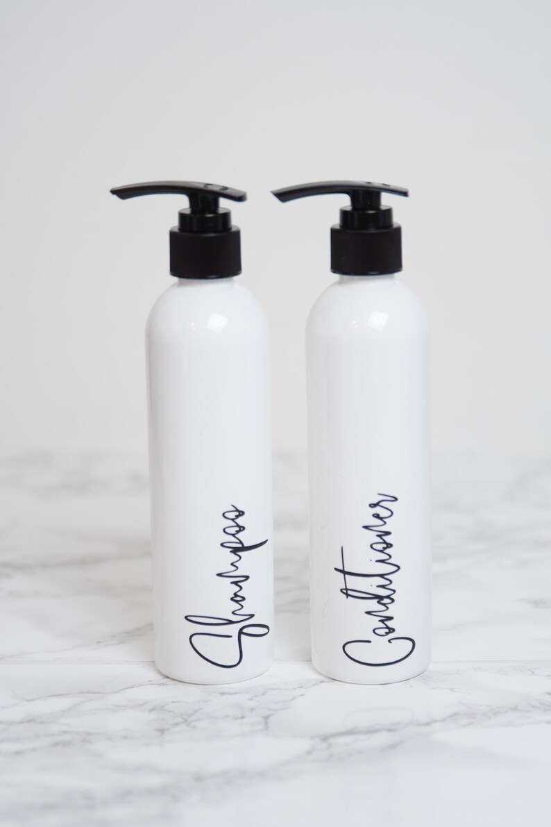 8 oz Shampoo Bottles Small Shampoo Bottles Toiletry Storage Etsy
