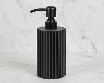 Hand Soap Dispenser: Unique Black Modern Bathroom Decor