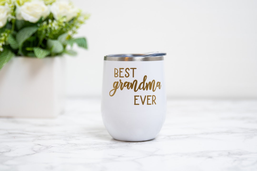 Best Grandma Ever Gift Grandma Wine Glass Tumbler Mimi Gifts Etsy