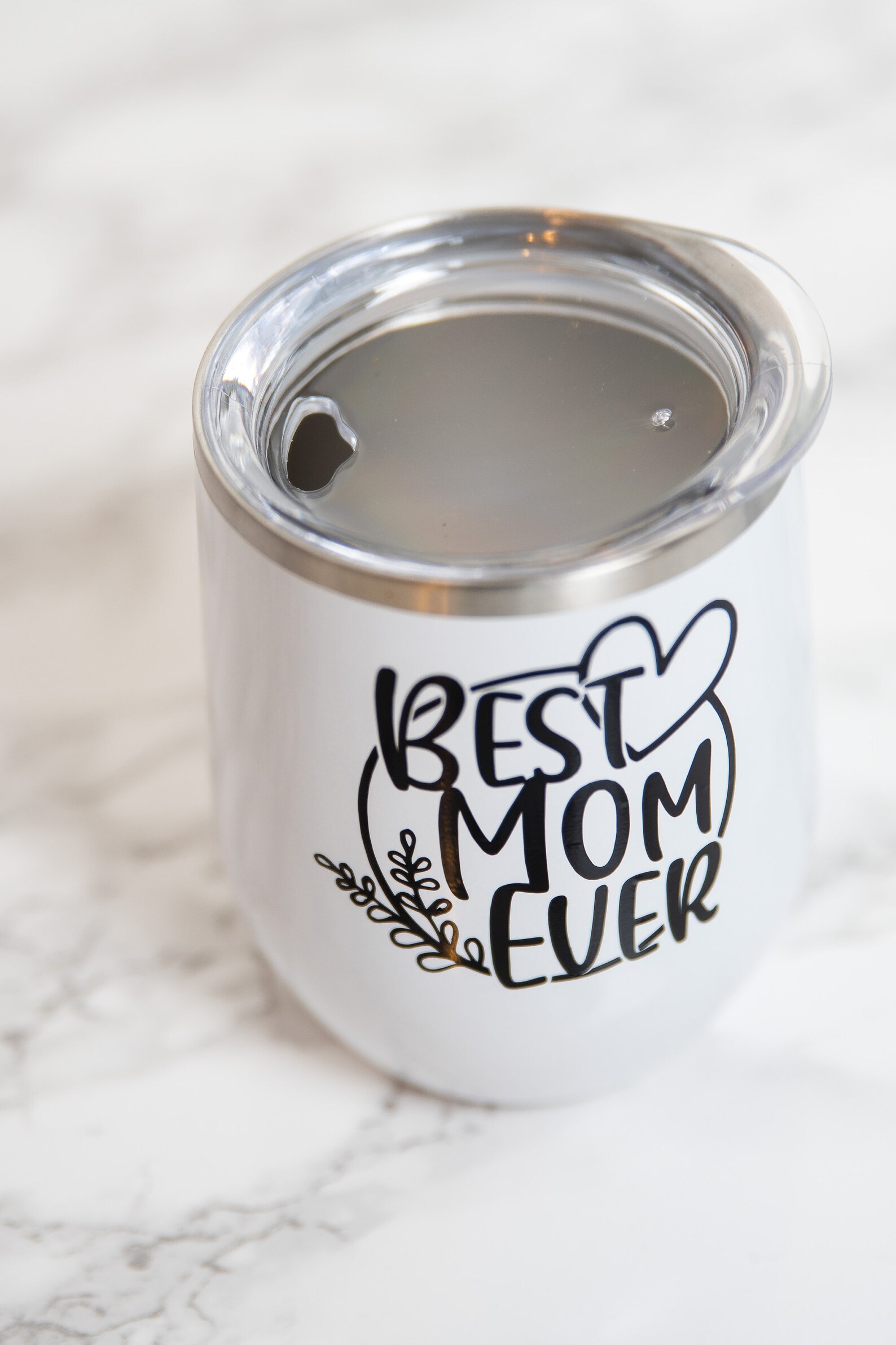 Best Mom Ever Stemless Wine Glass Tumbler Mom Gift From Etsy