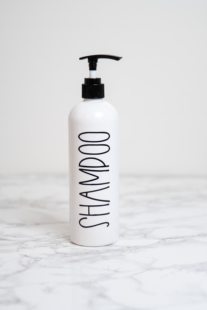 Shampoo and Conditioner Dispenser Modern Bathroom Storage Etsy