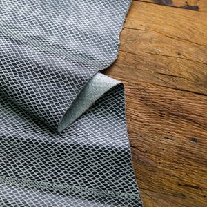 Embossed Leather, Genuine Cowhide, Leather Sheets,Interlocking Diamond Pattern, Leather Hides | Leather Hub