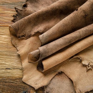 Goat Suede Leather,Vegetable Tanned,Genuine Suede ,Soft Suede,Ideal for Crafting and Upholstery | LEATHER HUB | 6 to 8 SQFT