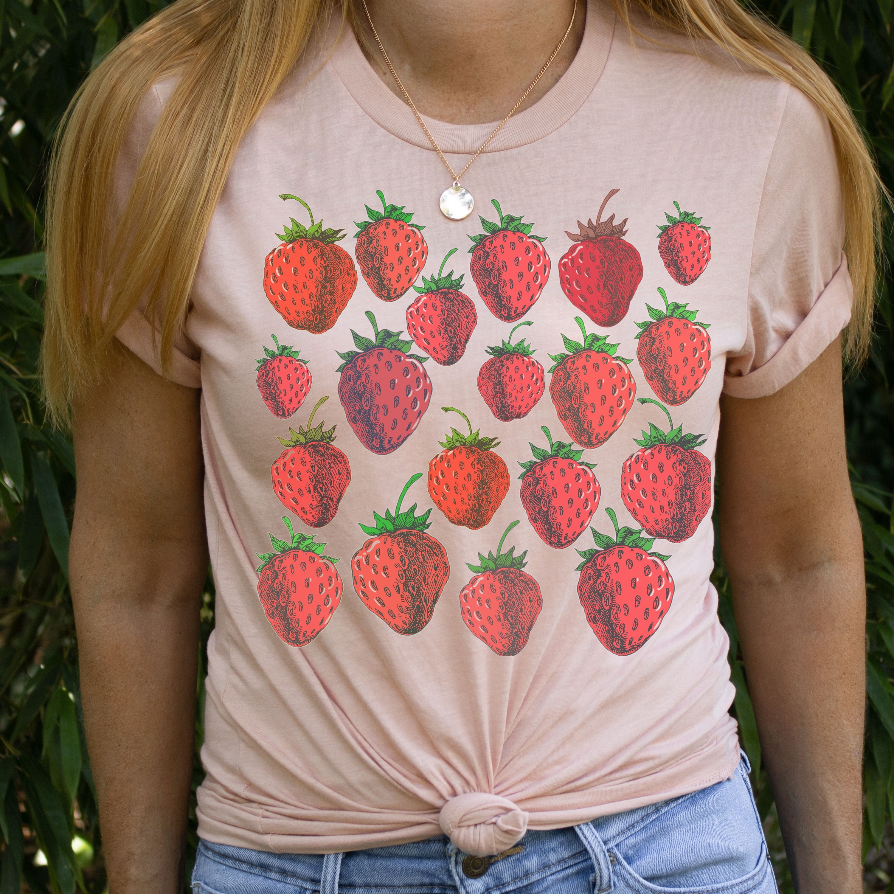 Strawberry shirt Strawberry clothing Cottagecore Aesthetic | Etsy