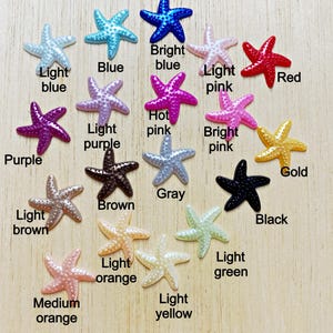 Resin starfish cabochon, starfish flat back, 20 pieces, READY TO SHIP,  scrapbooking, fish cabochon, ST16