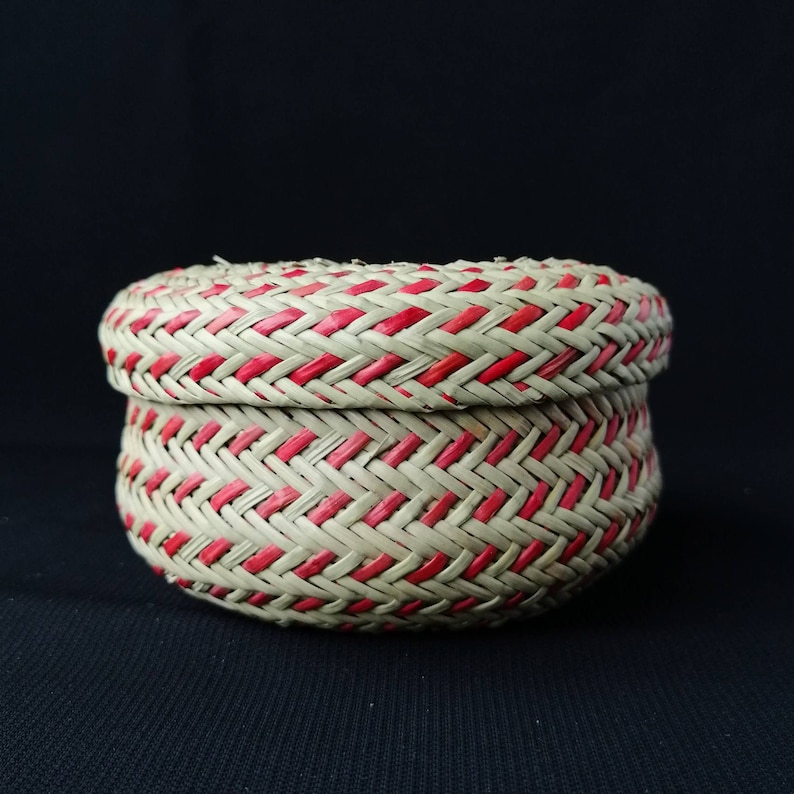 Mexican folk art Gorgeous Tarahumara basket