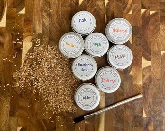 Cocktail Smoker Wood Chips: Customized Six Pack, Natural Hardwoods
