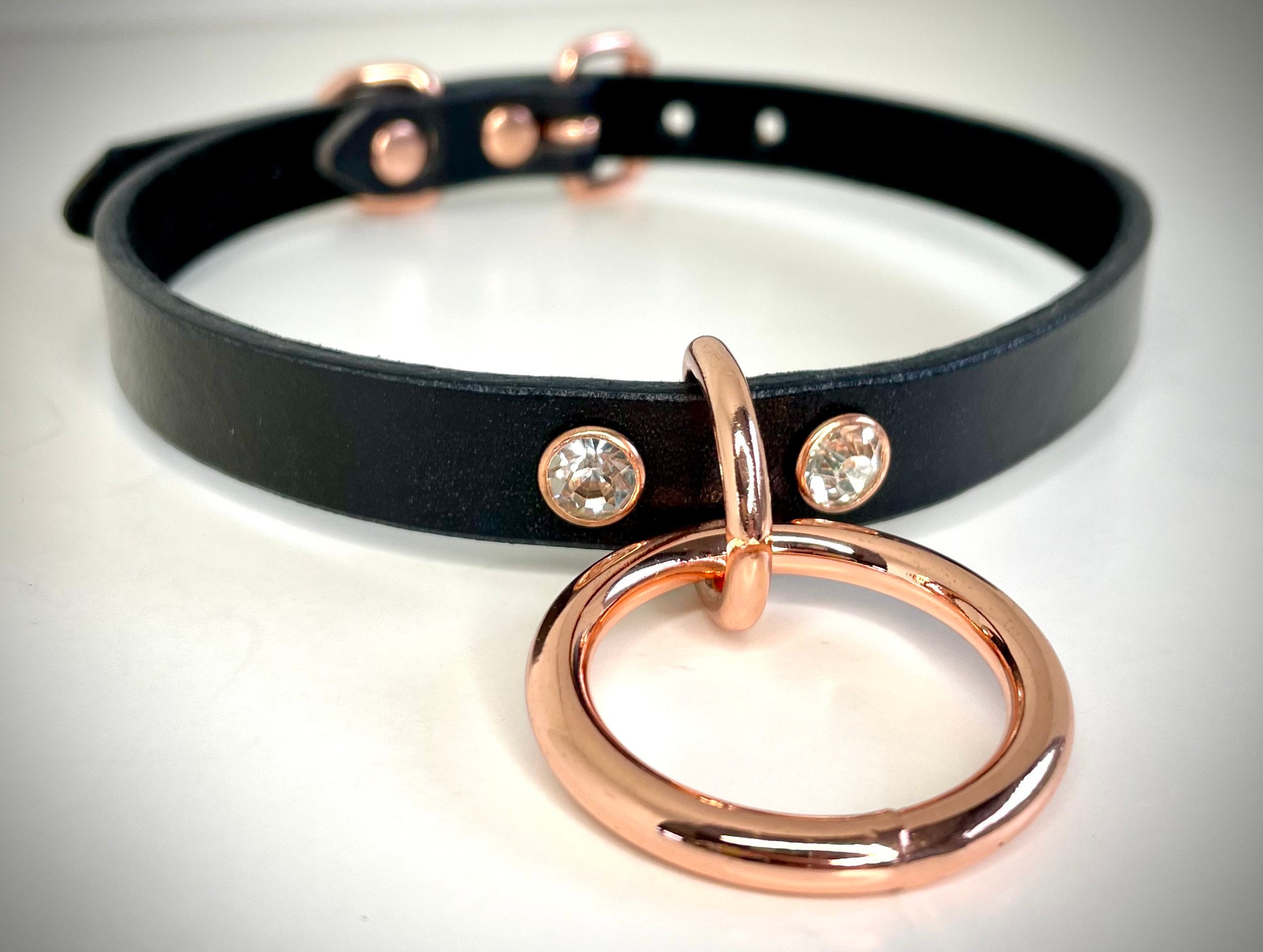 Cum Leather Choker - Etsy