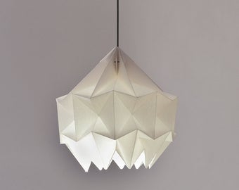 SNOW paper origami lampshade - white