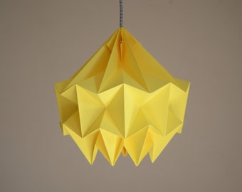 SNOW paper origami lampshade - yellow