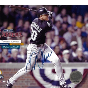 Future Hall of Fame Baseball Star MIGUEL CABRERA Autogrammed 8x10 Game Day Fotografie