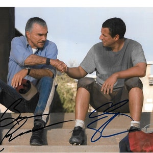 Movie Cast Autographed 8x10 Photograph Signed by Burt Reynolds and Adam Sandler !!