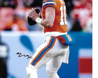 Fotografia 8x10 autografata dal quarterback superstar BO NIX per il giorno della partita