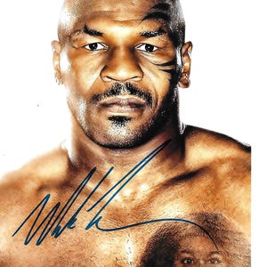 史上最高のボクサー、マイク・タイソンのサイン入り8x10写真 - Etsy 日本