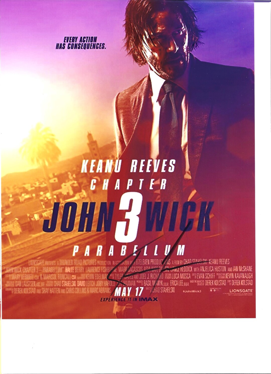 Long Time Talented Actor KEANU REEVES Signed 8x10 Movie Promo ...