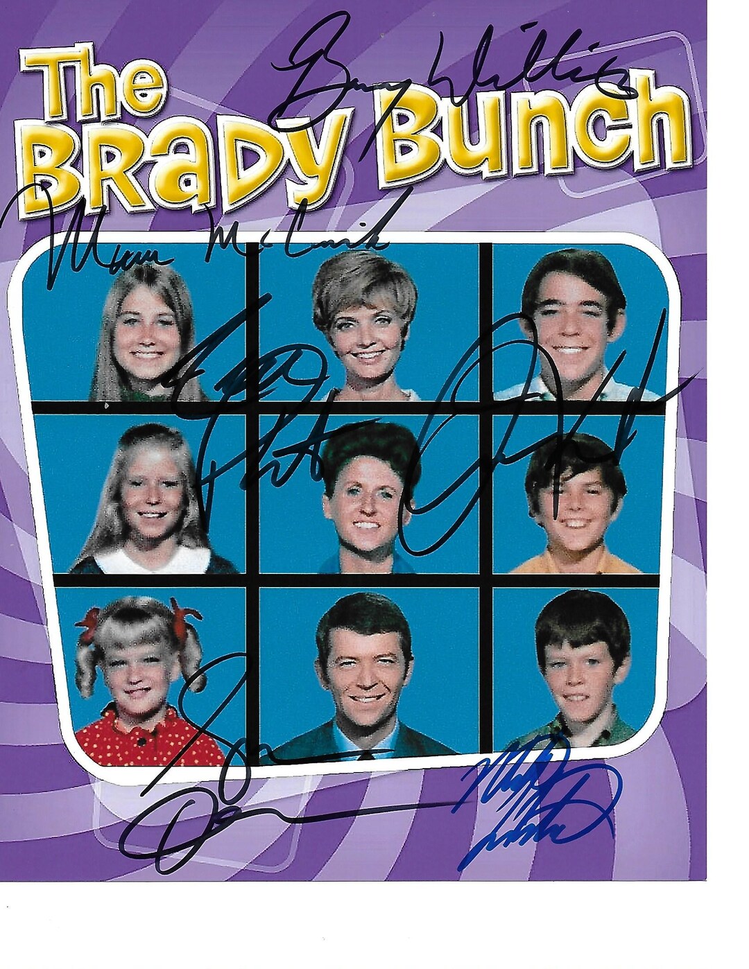All Time Favorite Tv Series " the Brady Bunch" Cast Autographed 8x10 ...
