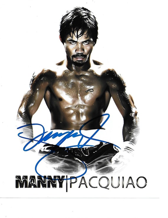 マニーパッキャオManny Pacquiao サイン入り写真 マニーパッキャオ Manny Pacquiao サイン入り写真 マニーパッキャオ
