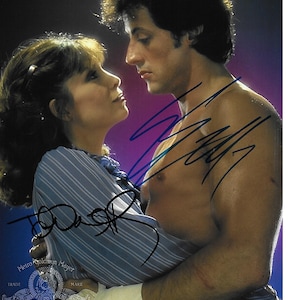 Awesome Cast &quot;ROCKY&quot; Dual Autographed 8x10 Promo Photo Including Stallone and Shire !!
