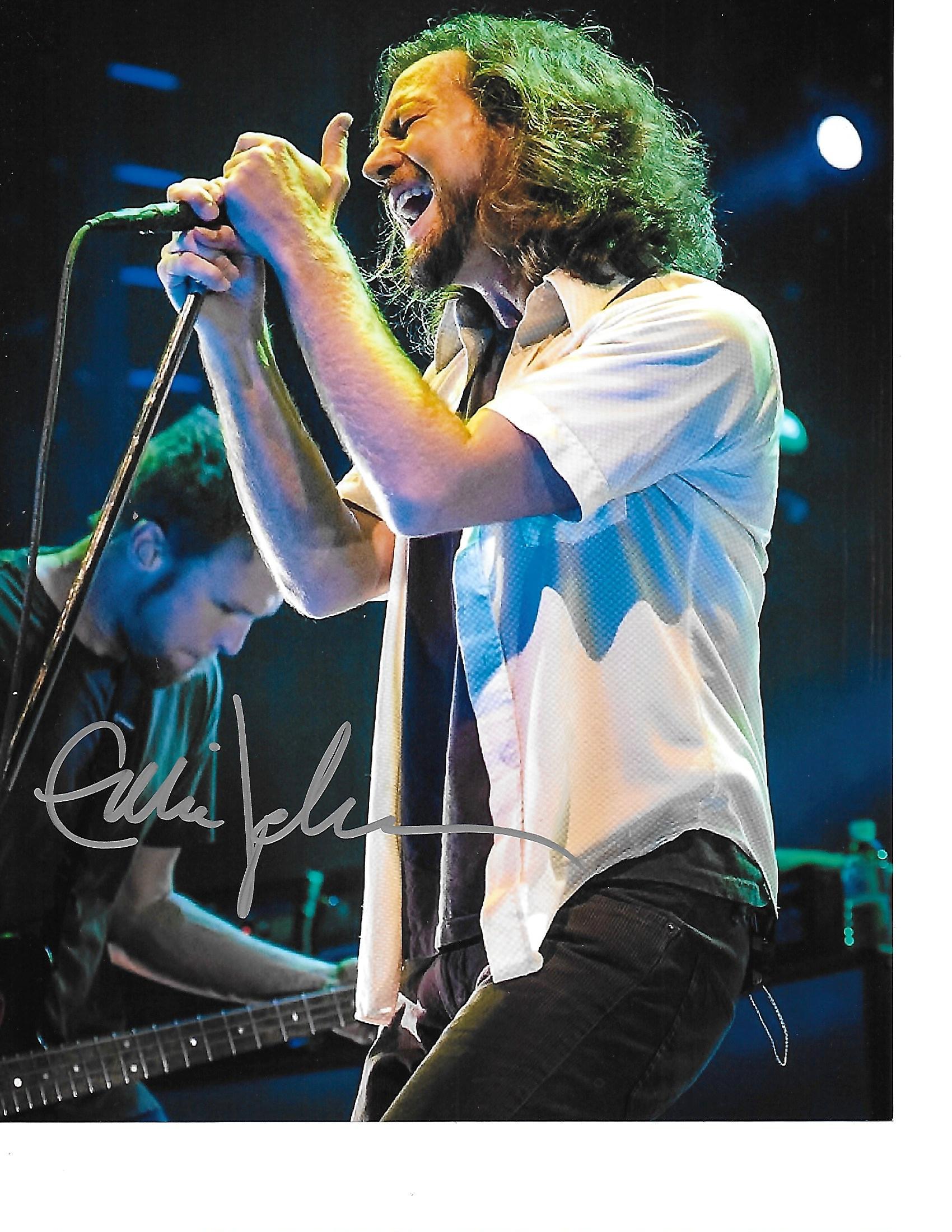 PEARL JAM EDDIE VEDDER 8x10 Autographed Signed Photo Reprint