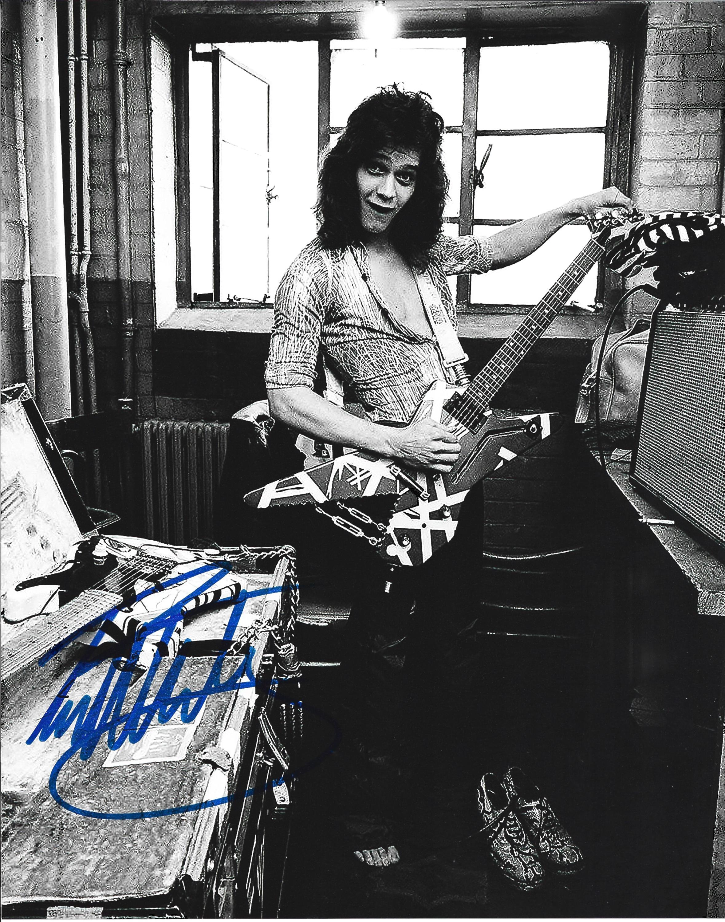 【専用】　エディ・ヴァン・ヘイレン　証明付サイン入写真 Eddie van halen autograph - Etsy 日本