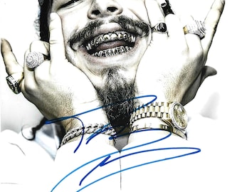 Talentierte Sängerin und Musikerin POST MALONE Super Schöne Signierte 8x10 Fotografie