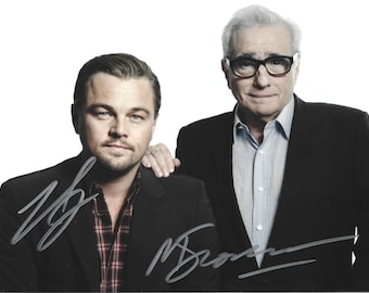 Zwei Legenden der Unterhaltungsbranche: DiCaprio und Scorsese – ein von beiden signiertes 8x10-Foto