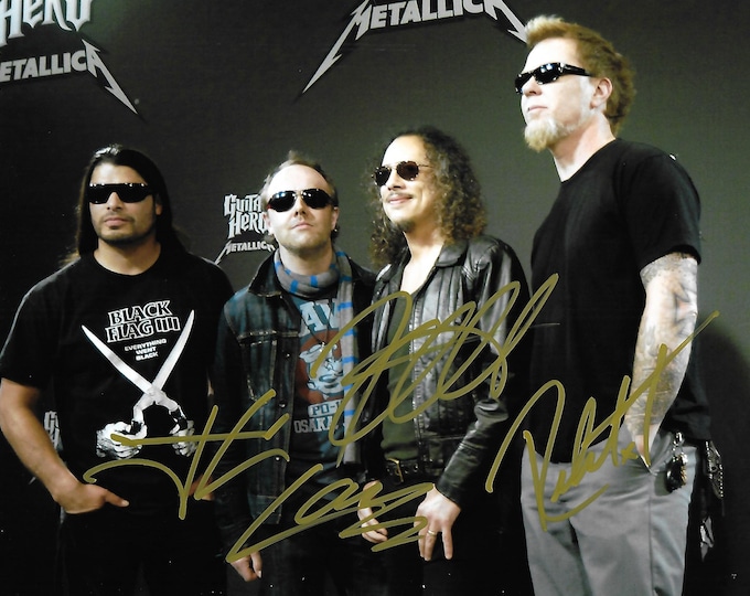 Greatest Heavy Metal Band Ever metallica Band Signed 8x10 Photograph Etsy