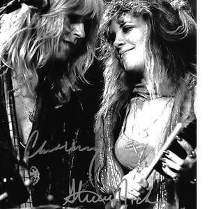 Hall of Fame Singers Stevie Nicks and Christine McVie Dual Autographed 8x10 Super Nice Pic