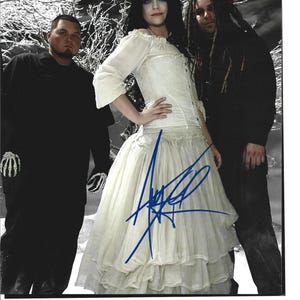 Wokalistka i autorka tekstów AMY LEE Naprawdę świetnie wyglądający, z autografem 8x10 Poto