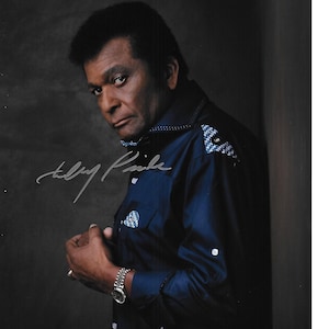 Country Music Artist and Award Winner CHARLIE PRIDE Signed 8x10 Photograph