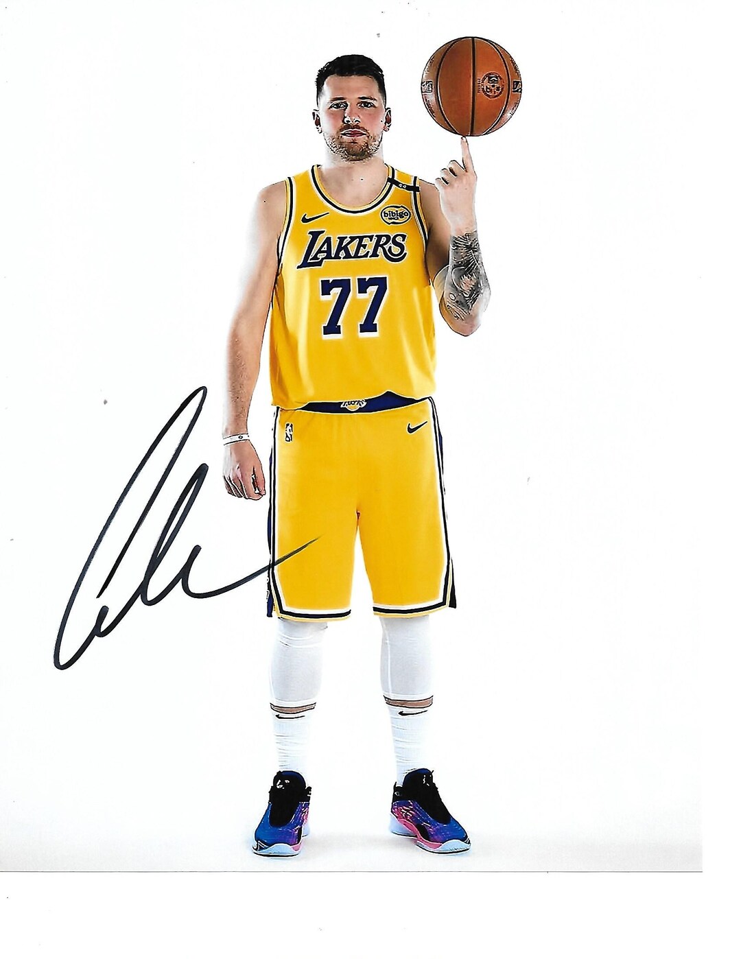 Photo 8x10 Dédicacée Luka Doncic - Originale, Dallas Mavericks (Signée)