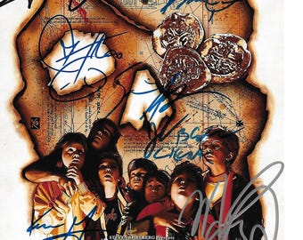 Star Studded Movie Cast &quot;The Goonies&quot; Autographed 8x10 Pic by Main Cast Members