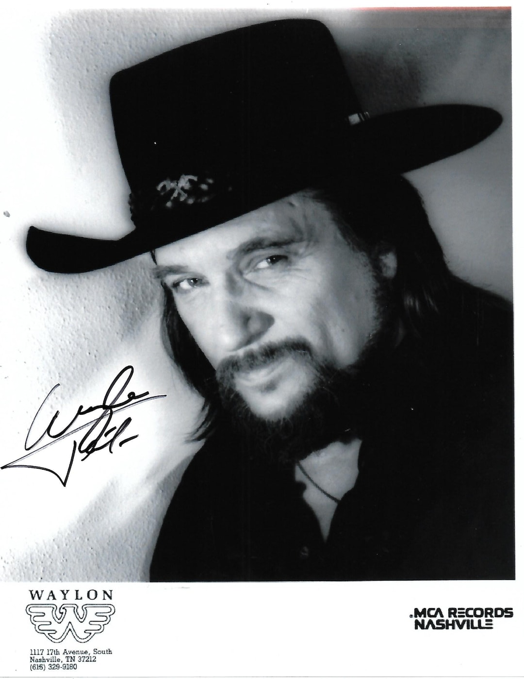 WAYLON JENNINGS signed autographed photo Country Boy COA Hologram main image 0