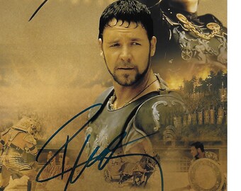 Movie Cast "GLADIATOR" Dual Signed 8x10 Promo Photograph