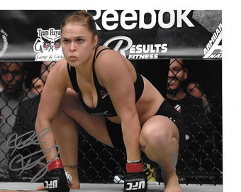 hipoteca gravedad Asombrosamente Champion Mixed Martial Artist RONDA ROUSEY Signed Fight Stance - Etsy Sweden