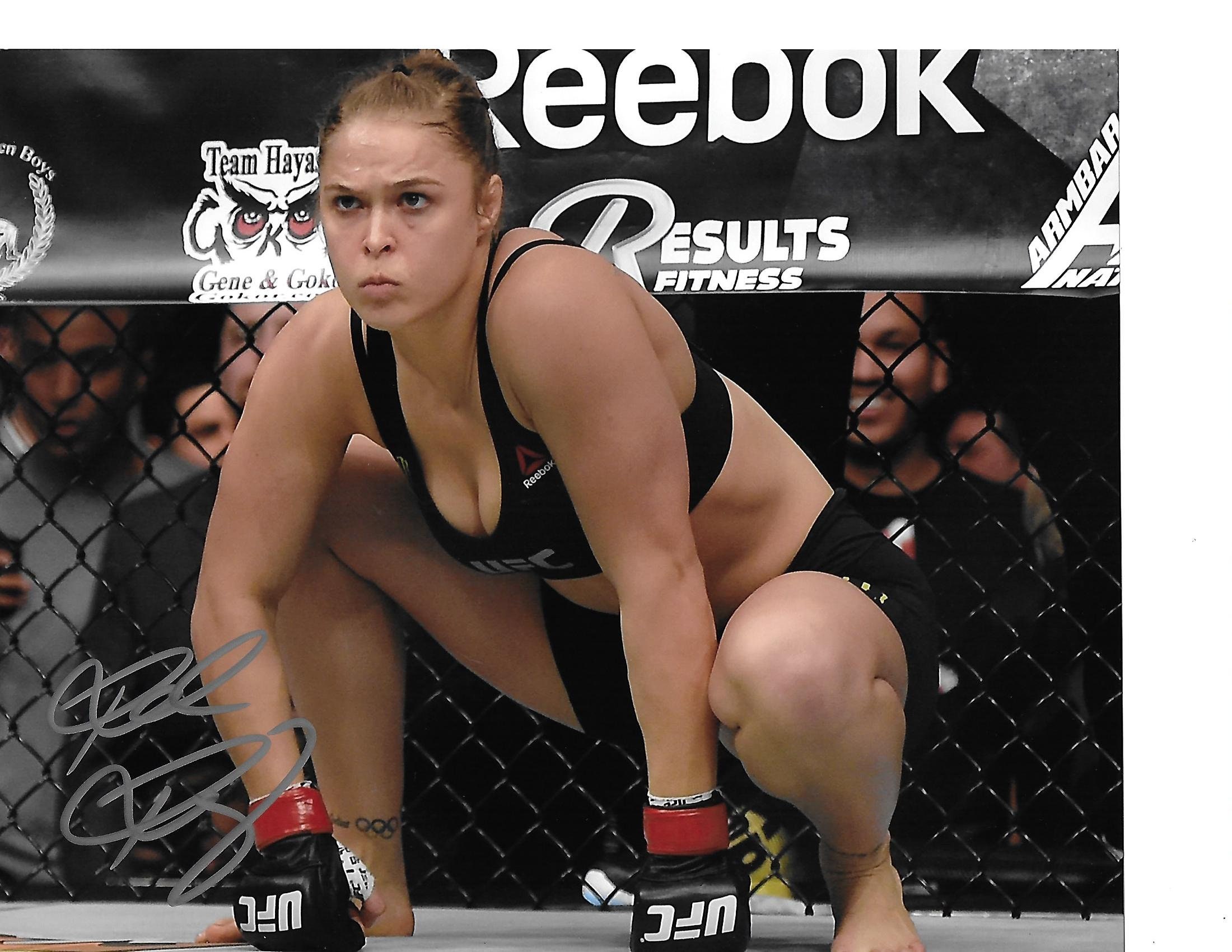 Champion Mixed Martial Artist RONDA ROUSEY Signed Fight Stance - Etsy