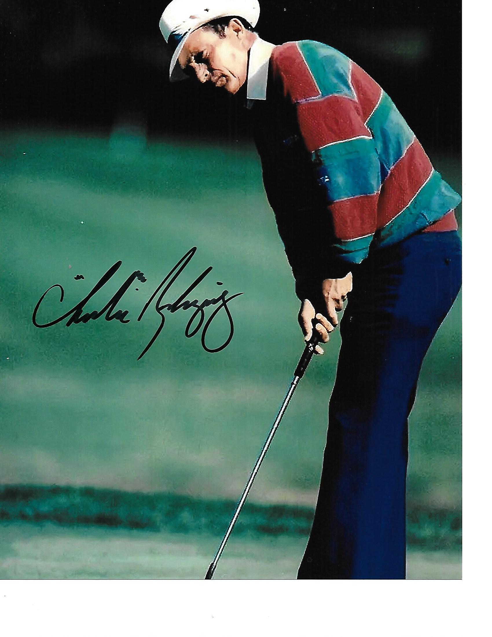 Hall of Fame Golfer CHI-CHI RODRIGUEZ Signed 8x10 Match Day Photograph0