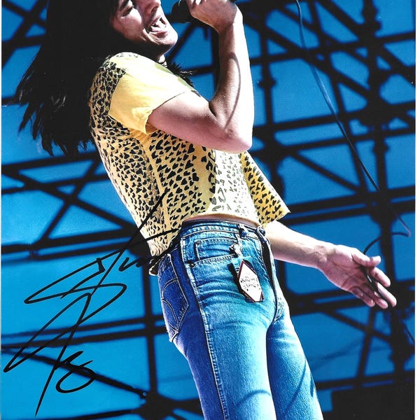 Singer Songwriter STEVE PERRY Very Nice Signed 8x10 Concert Photograph