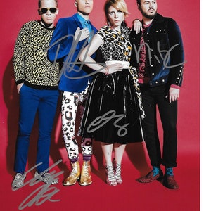 The Awesome Unique Rock Band &quot;NEON TREES&quot; Autographed 8x10 Photo